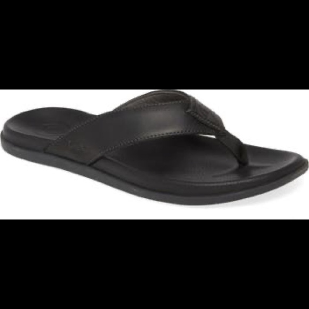 Brand new OluKai men’s Nalukai sandal in black 11